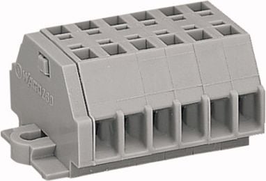 Wago Listwa zaciskowa 2-przewodowa 1,5mm2 6-torowa szara 260-106