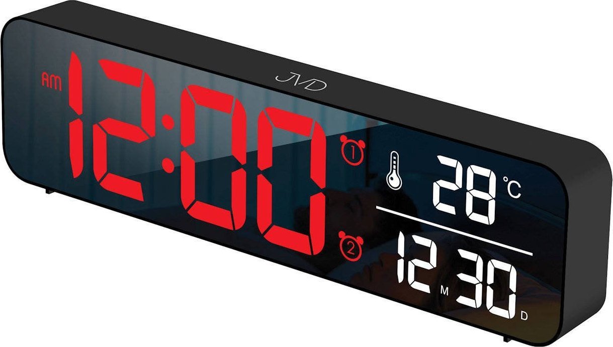 JVD Zegar budzik LED JVD SB203.3 Termometr 2 alarmy 40 melodii
