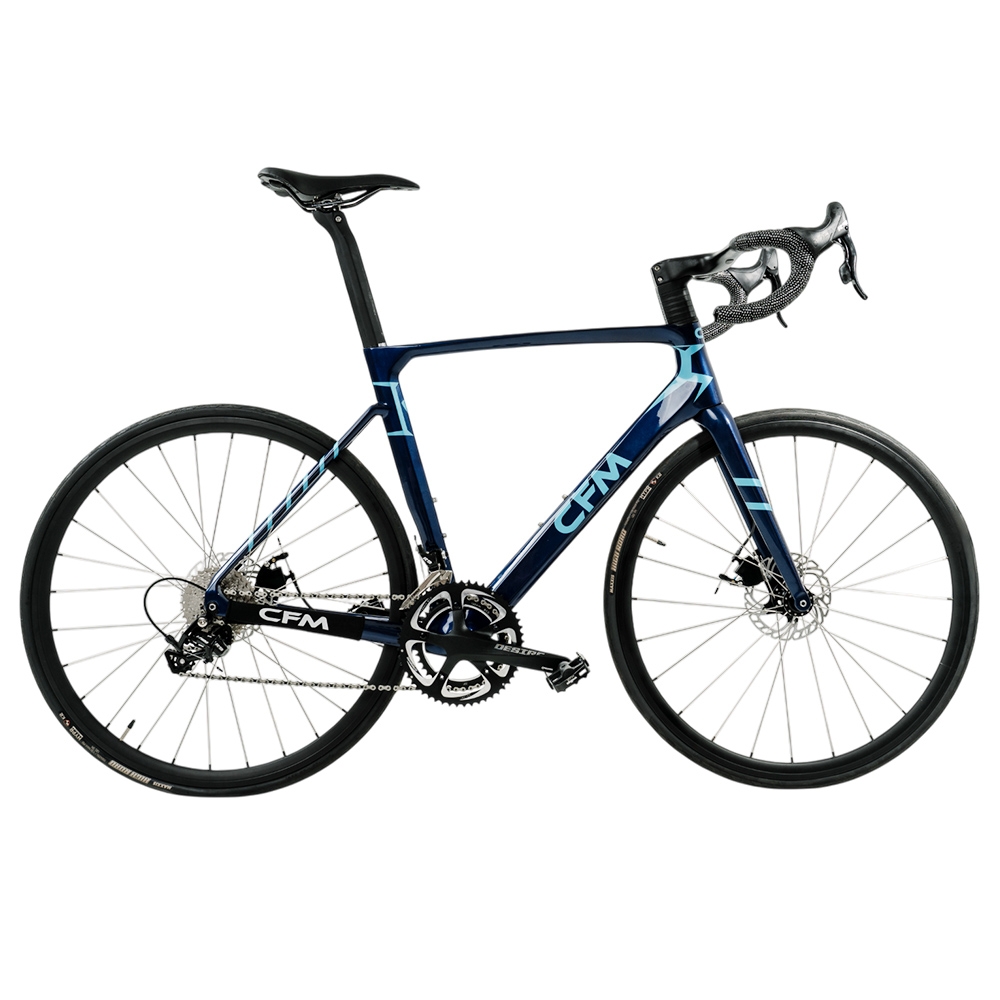 CFM Carbon Fiber Thru-axle Road Bike 10-speed 700C*53cm Oil Disc Brake
