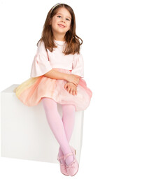 Dziewczęce rajstopy mikrofibra 40 DEN Noviti RM001-G-09 Jasny Róż