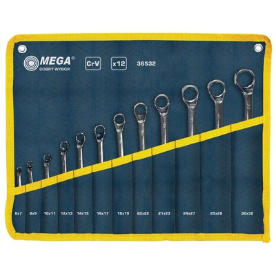 Mega Klucze oczkowe odgięte 12 sztuk 6 7-30 32mm) CV 36532 PX-MG36532