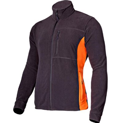 LAHTI PRO Bluza polar grafitowo-pomarańczowa rozmiar XXL L4010205 LPL4010205