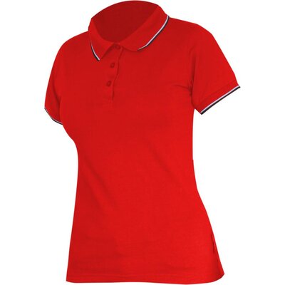 LAHTI PRO Koszulka polo damska 190g/m2, czerwona, 