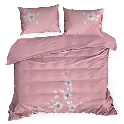 Euro Firany Pościel 220 x 200 Haftowana Haft6/St/ Pudrowy + Sz 1224689