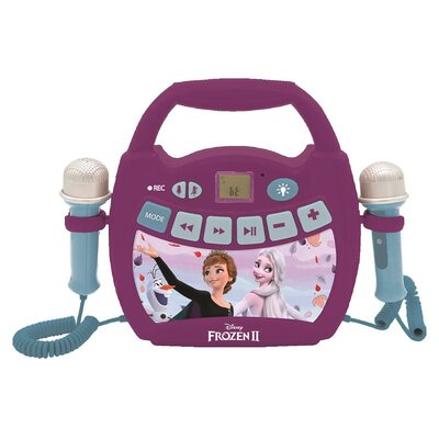 Zestaw BOOMBOX karaoke Kraina Lodu z mikrofonami LEXIBOOK MP320FZZ