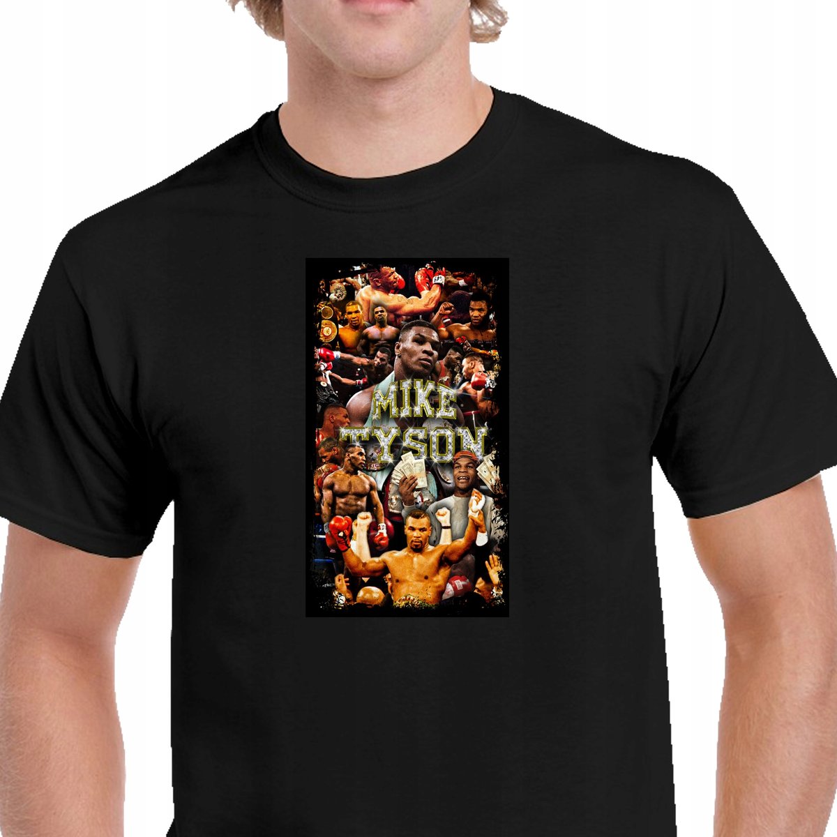 P048 KOSZULKA MIKE TYSON BOKSER BOKSERSKA SIŁOWNIA TRENING SPORT CZARNA S