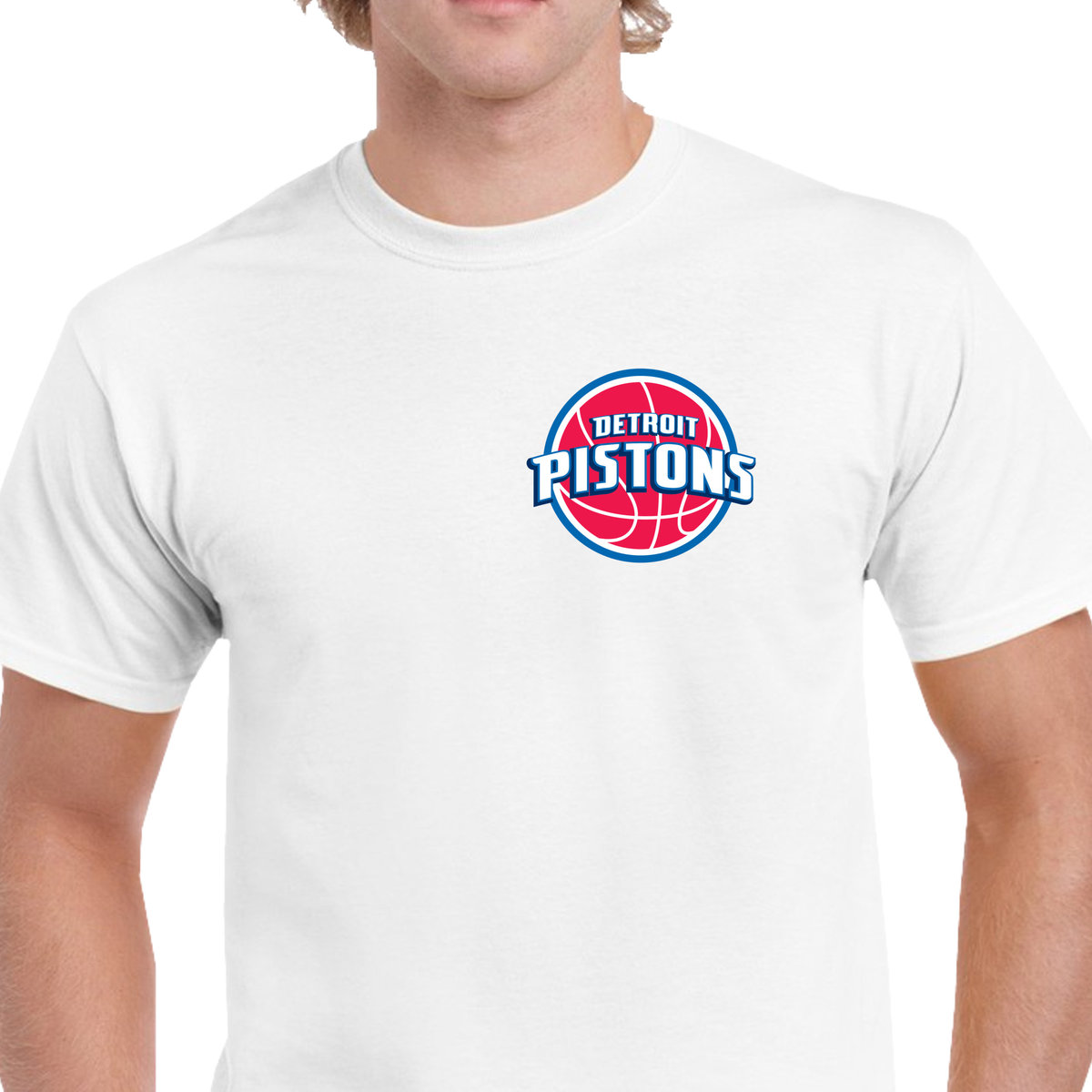 P00471 KOSZULKA MĘSKA DETROIT PISTONS BAWEŁNA DLA FANA PREZENT JAKOŚĆ M