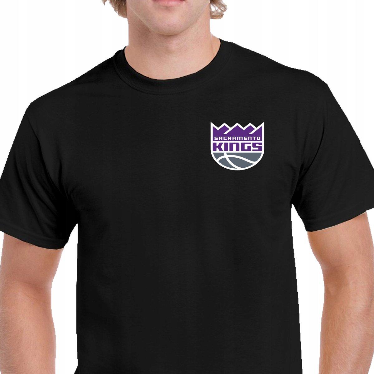 P00488 MĘSKA KOSZULKA SACRAMENTO KINGS NBA KOSZYKÓWKA CZARNA M