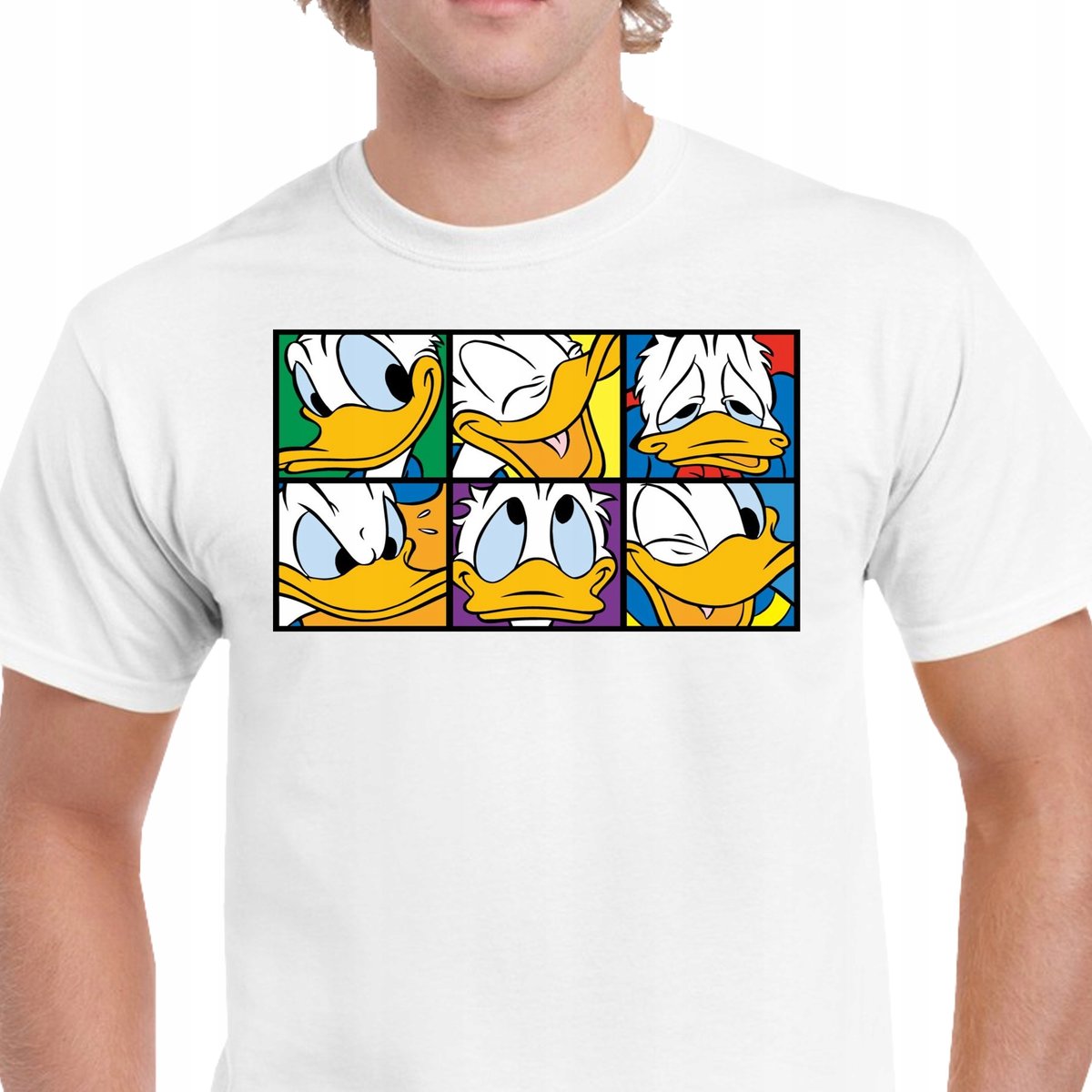 KOSZULKA ŚMIESZNA KACZOR DONALD DUCK PREZENT BAJKA BAWEŁNA PREZENT PO42 XL