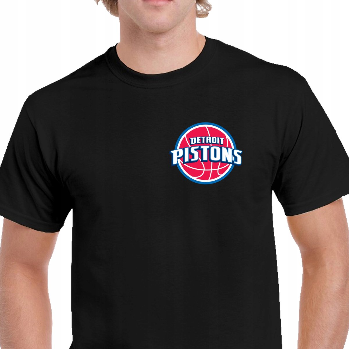 P00471 MĘSKA KOSZULKA DLA FANA NBA KOSZYKÓWKA DETROIT PISTONS CZARNA XXL