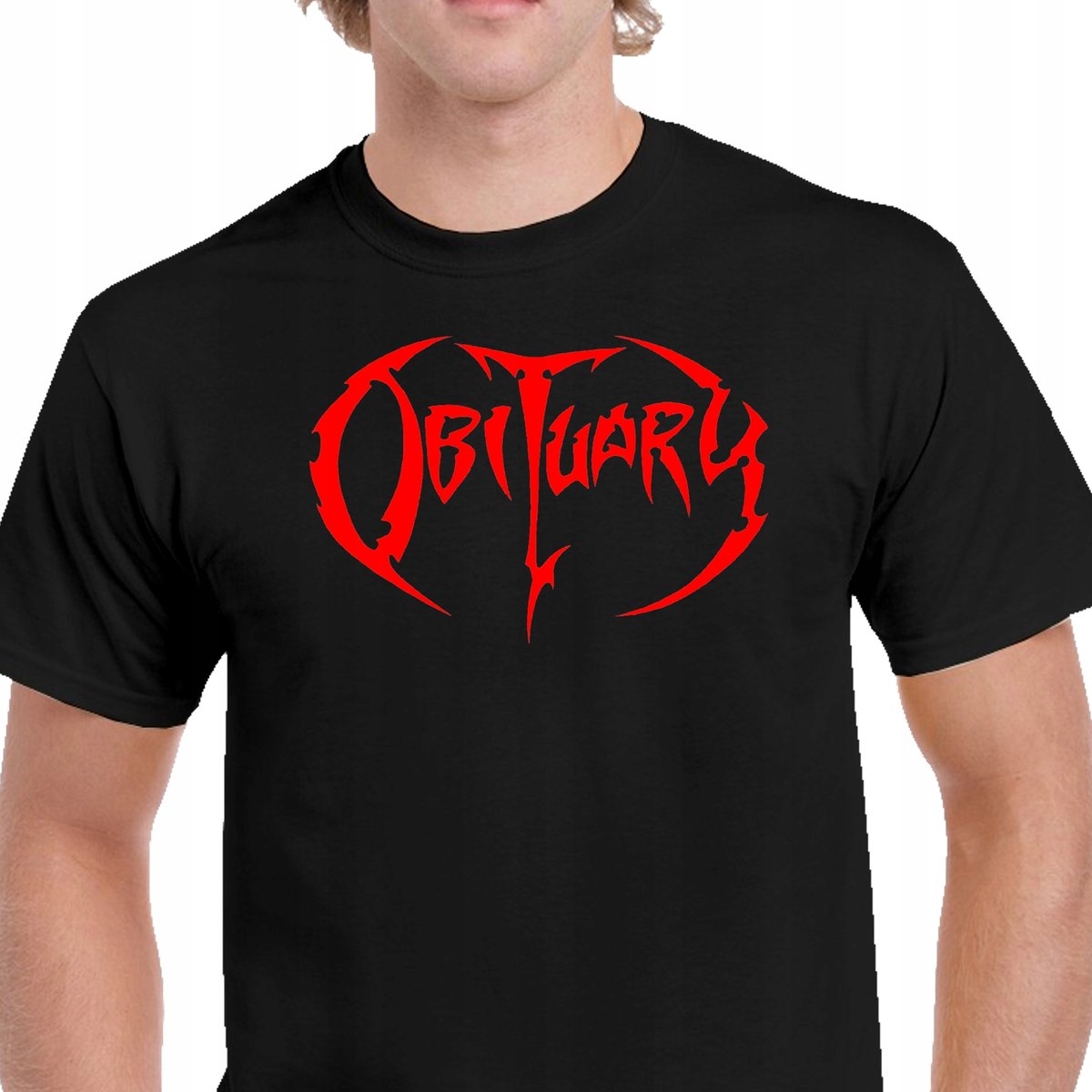 P078 KOSZULKA OBITUARY METAL PREZENT PREZENT BAWEŁN JAKOŚĆ CZARNA M