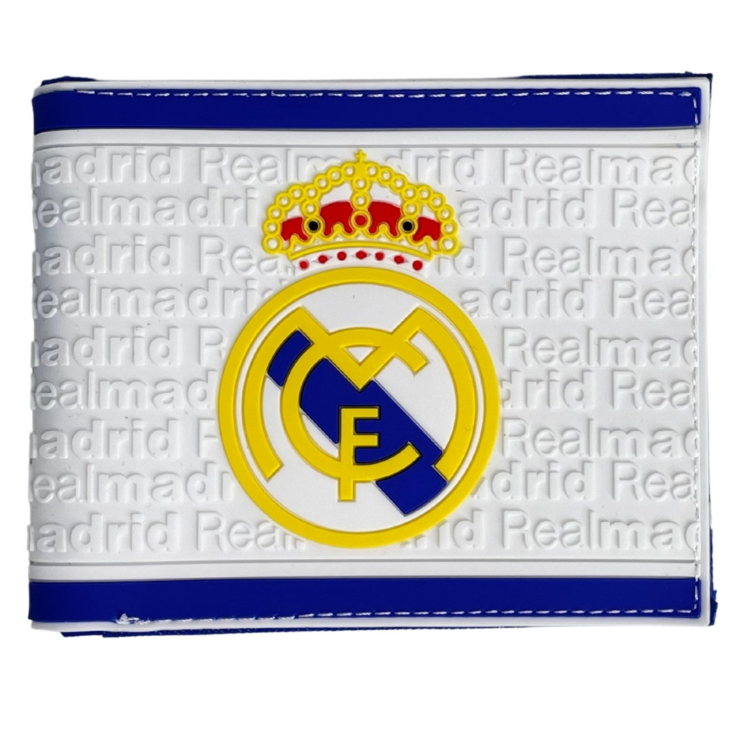 Portfel Rozkładany Real Madryt Fc Biało Niebieski Gumowy
