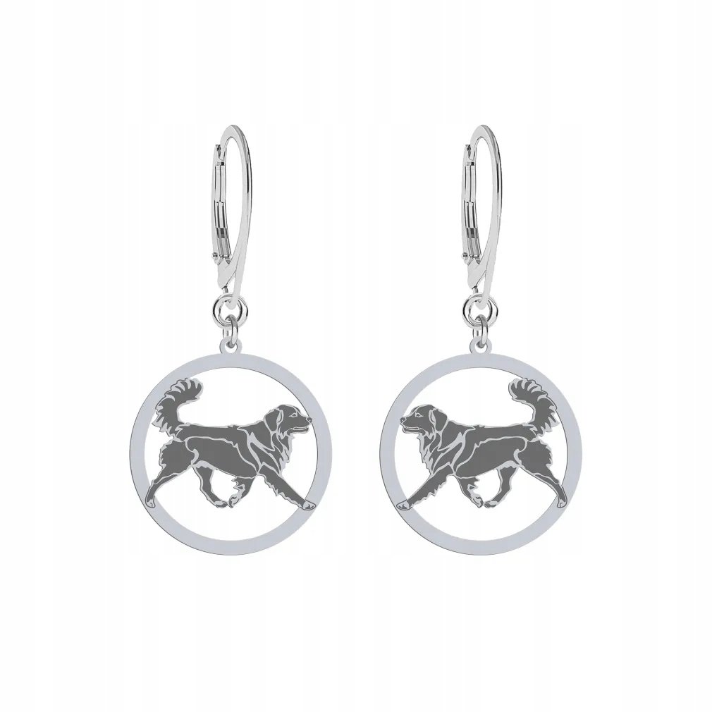 Kolczyki Srebrne z Nova Scotia Duck Tolling Retriever 925 Bigle GRAWER