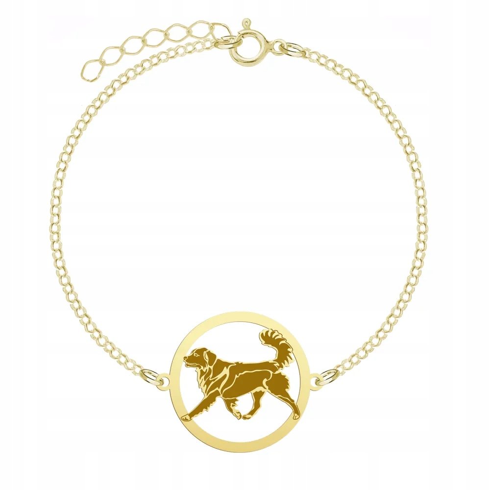 Bransoletka Złota Nova Scotia Duck Tolling Retriever 925 Urodziny GRAWER