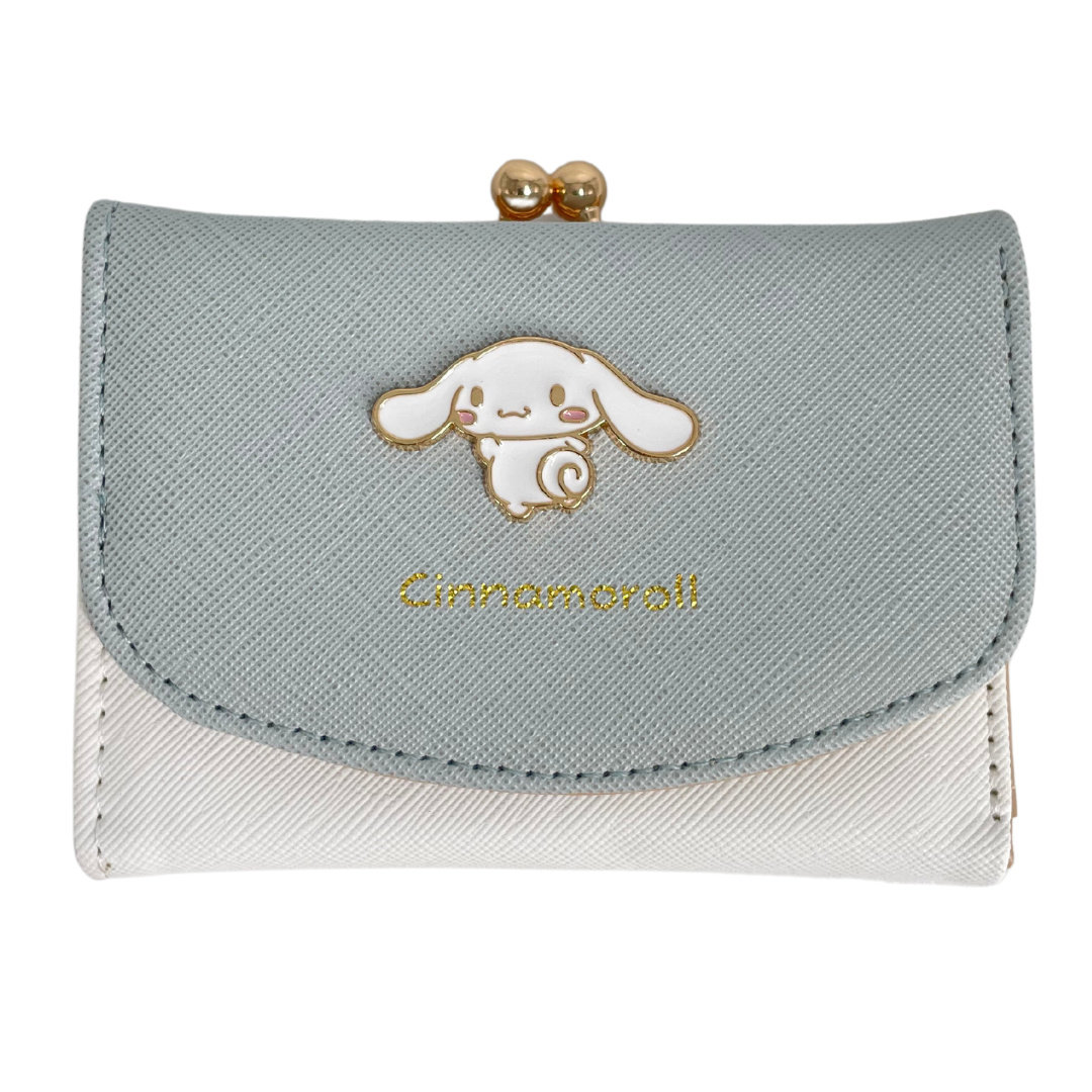 Portfel Rozkładany Na Zatrzask Cinnamoroll Biało Niebieski