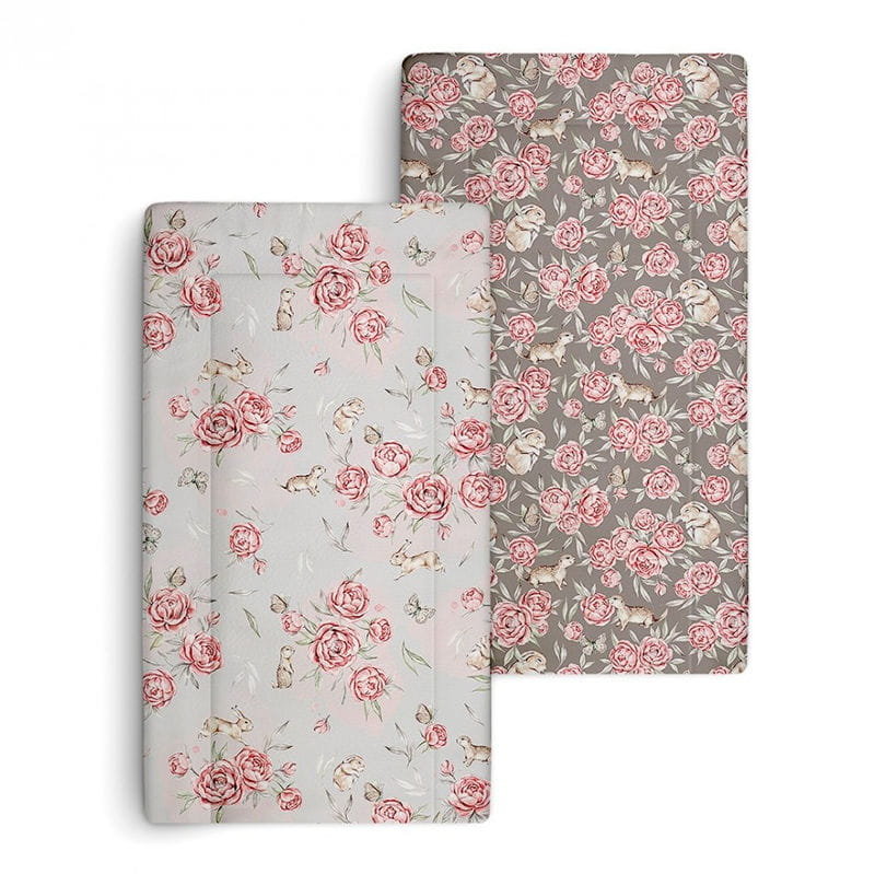 Dwustronna mata do przewijania Peony Light + Dark, BabySteps