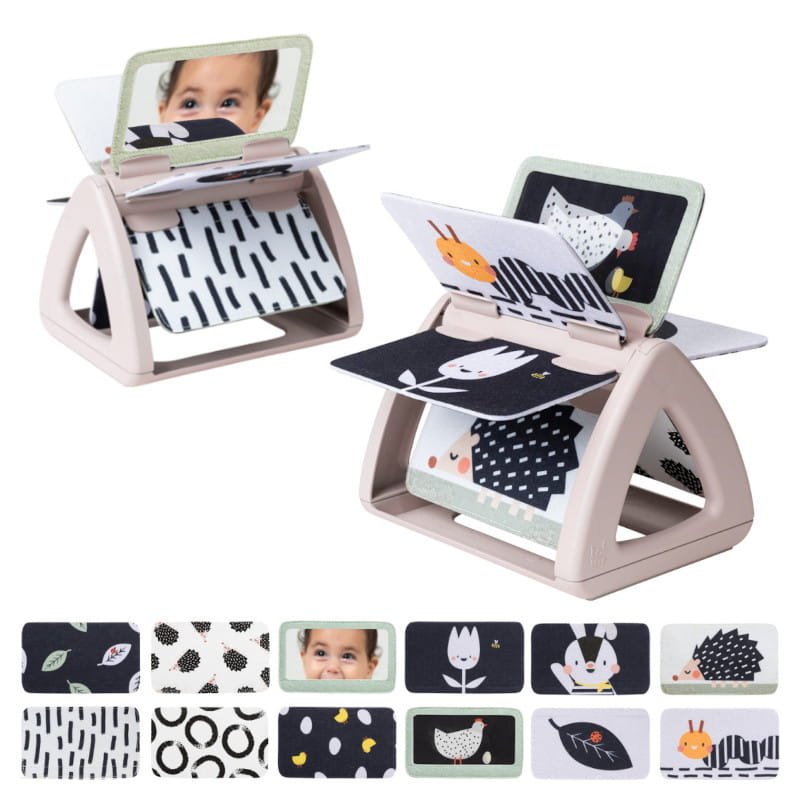 Taf Toys Książeczka Obracająca Się Tummy-Time Czarno-Biała