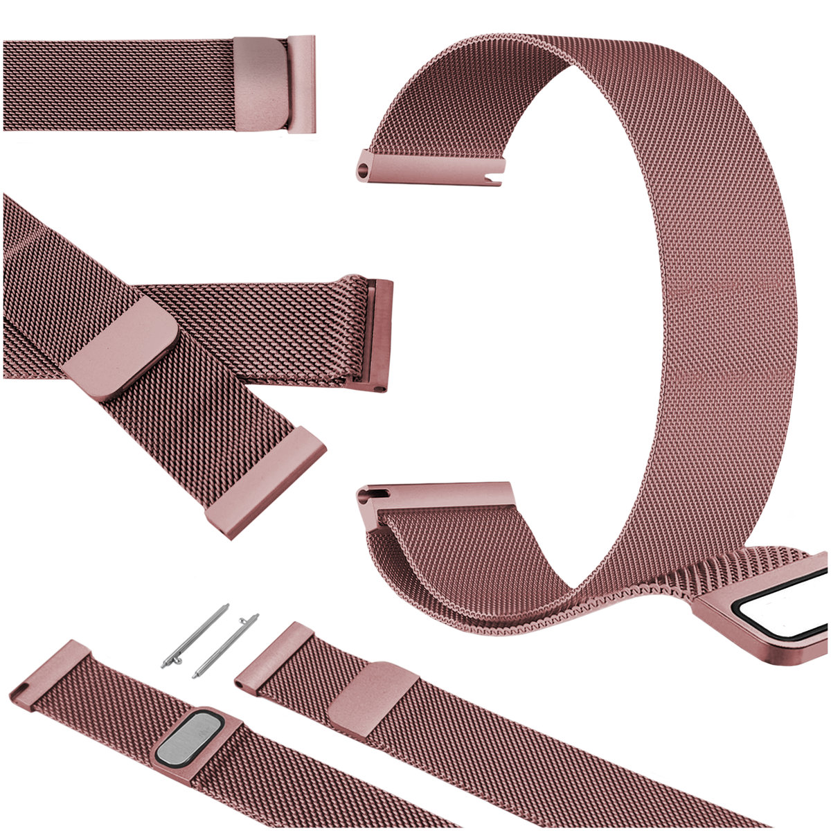 Pasek do Garmin Venu 3 45mm smartwatch jasnorózowa opaska 22mm