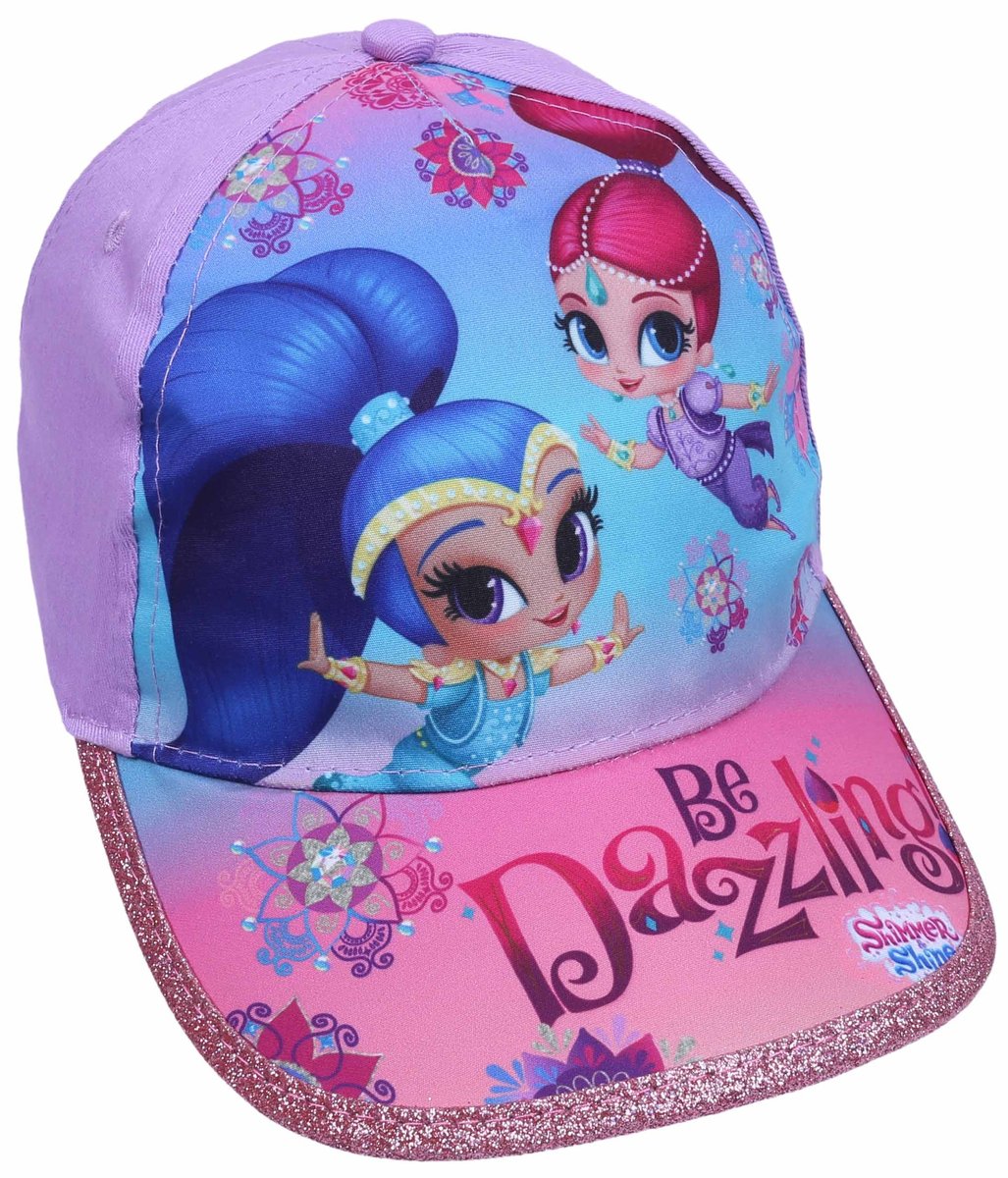 Fioletowa dziewczęca czapka z daszkiem Shimmer & Shine NICKELODEON 52 cm