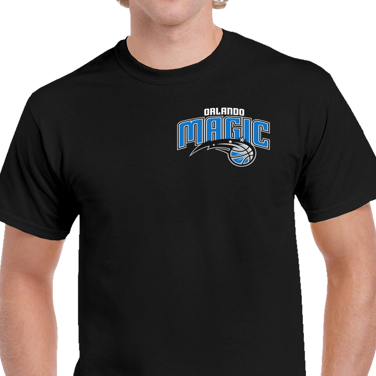 P00484 MĘSKA KOSZULKA ORLANDO MAGIC NBA KOSZYKÓWKA PREZENT CZARNA L