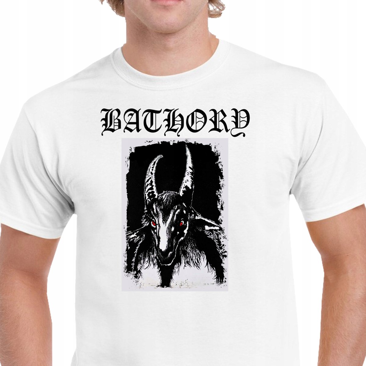 P100 KOSZULKA BATHORY GOAT BLACK METAL PREZENT JAKOŚĆ M BAWEŁNA