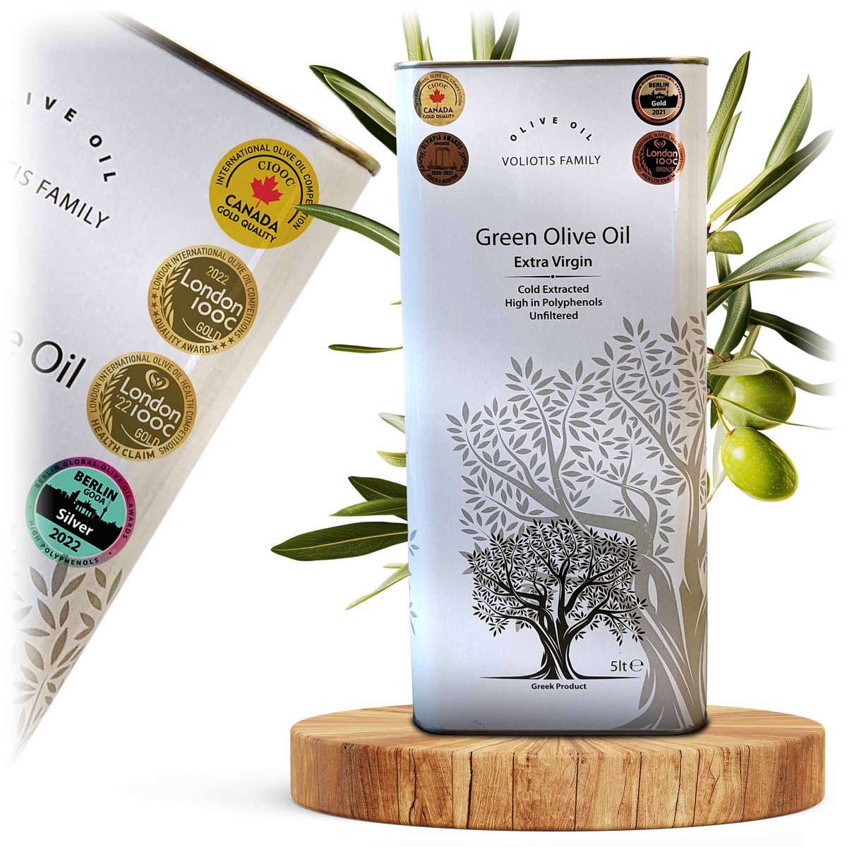 Oliwa z oliwek EV Green 5l - Voliotis