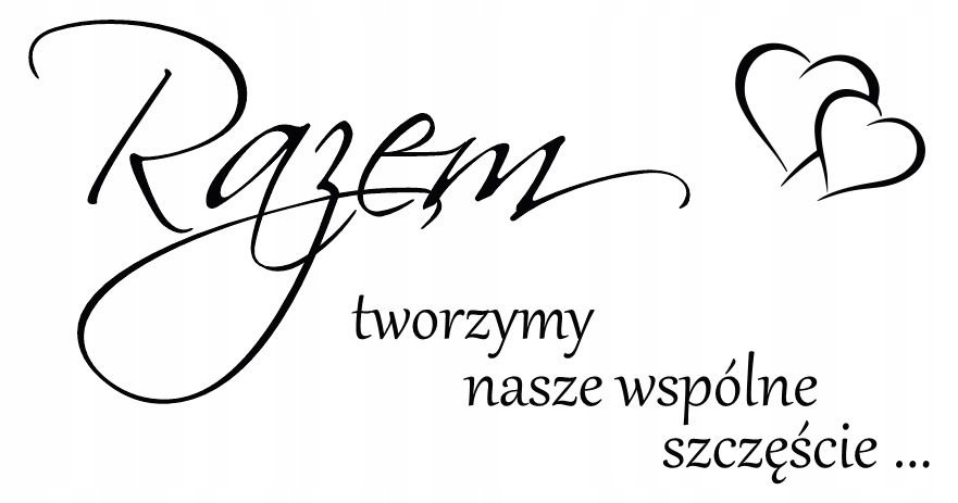 Cytat naklejka ścienna cytaty RAZEM na ścianę / Centrum Naklejek