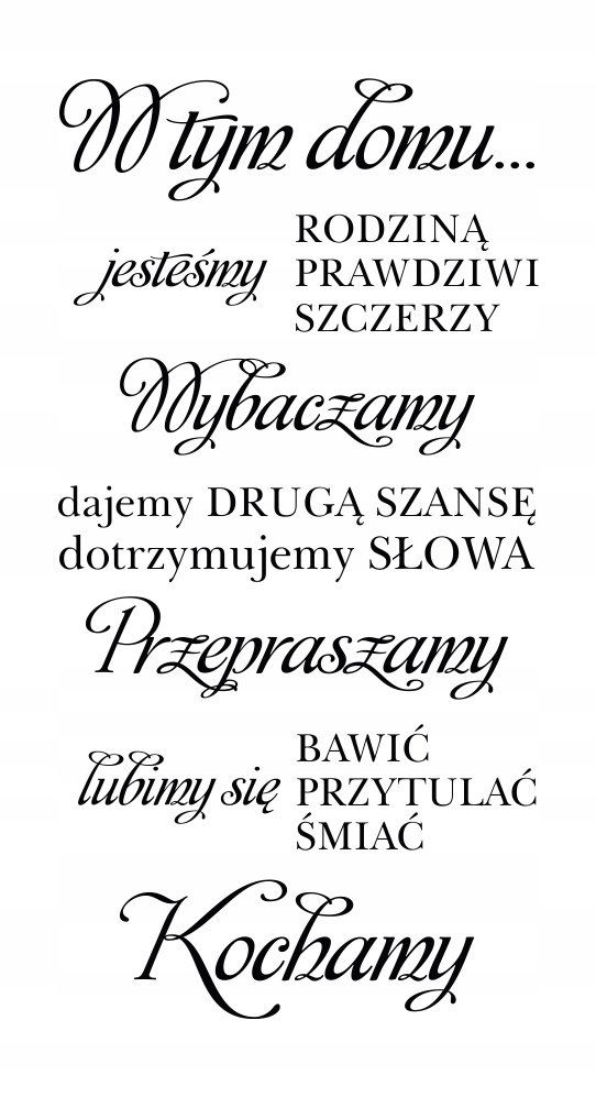 Naklejka ścienna ścianę cytat DOM rodzina cytaty / Centrum Naklejek