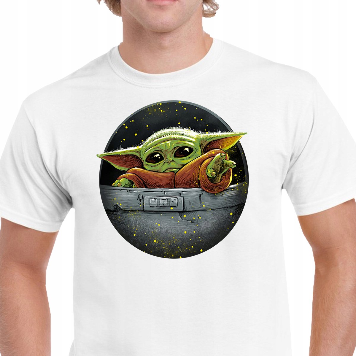 P014 KOSZULKA STAR WARS GWIEZDNE WOJNY YODA BABY SKYWALKER BAWEŁNA M