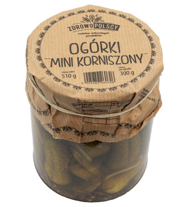 Zdrowopolscy Ogórki mini korniszony 510g