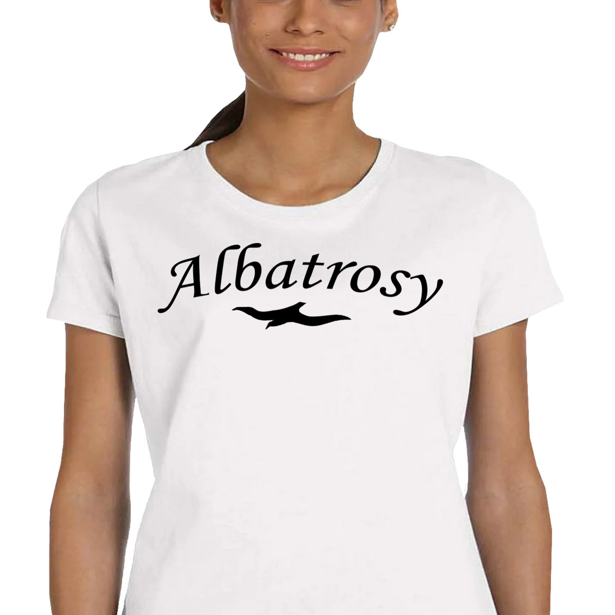 DAMSKA ŚMIESZNA KOSZULKA ALBATROSY MIODOWE LATA KRAWCZYK PREZENT L P067