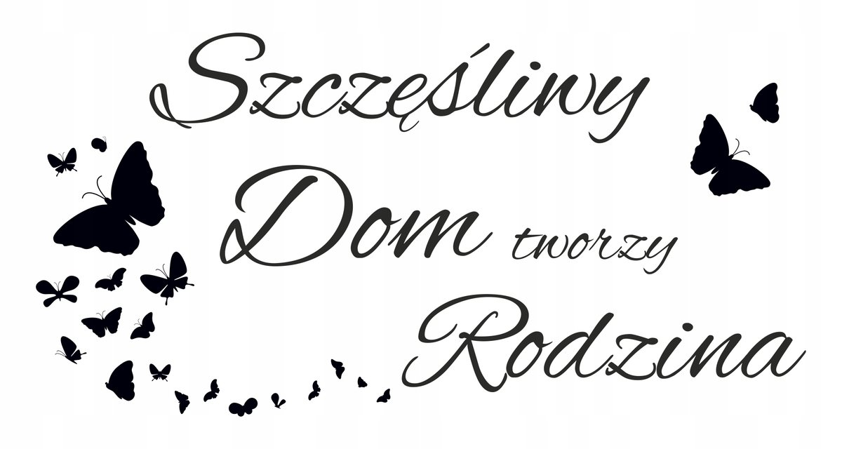 Naklejka ścienna na ścianę cytat RODZINA cytaty / Centrum Naklejek