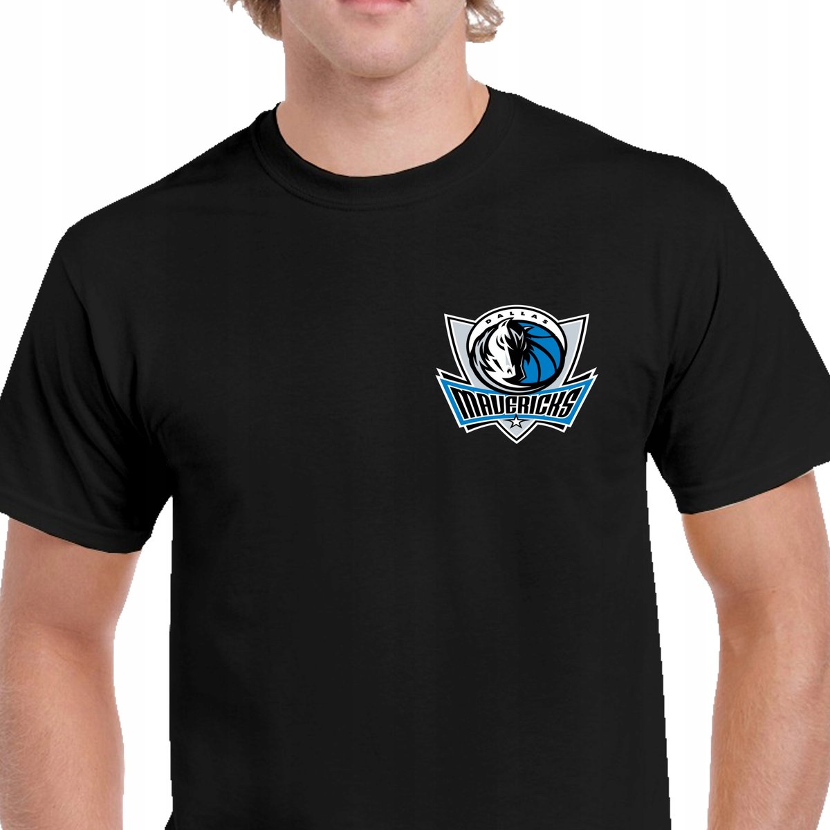 P00469 MĘSKA KOSZULKA DLA FANA NBA KOSZYKÓWKA DALLAS MAVERICKS CZARNA M
