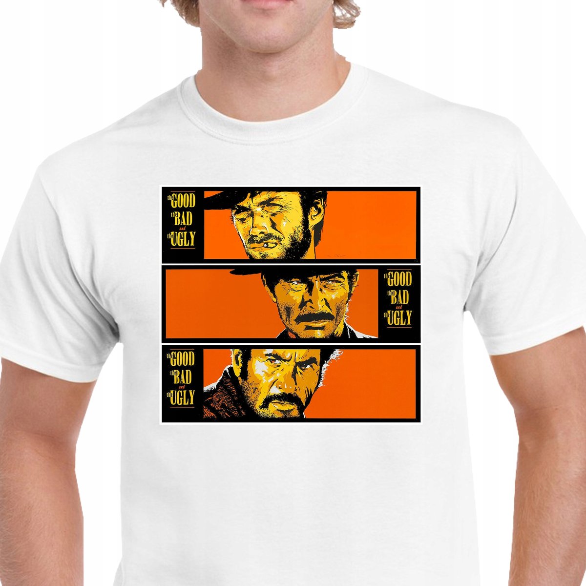 KOSZULKA FILMOWA DOBRY ZŁY BRZYDKI FILM CLINT EASTWOOD M PO86 BAWEŁNA