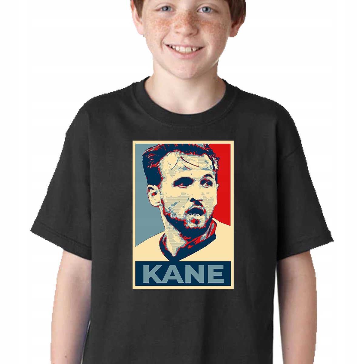 P190 KOSZULKA DZIECIĘCA PIŁKARSKA HARRY KANE ANGLIA ENGLAND CZARNA 128