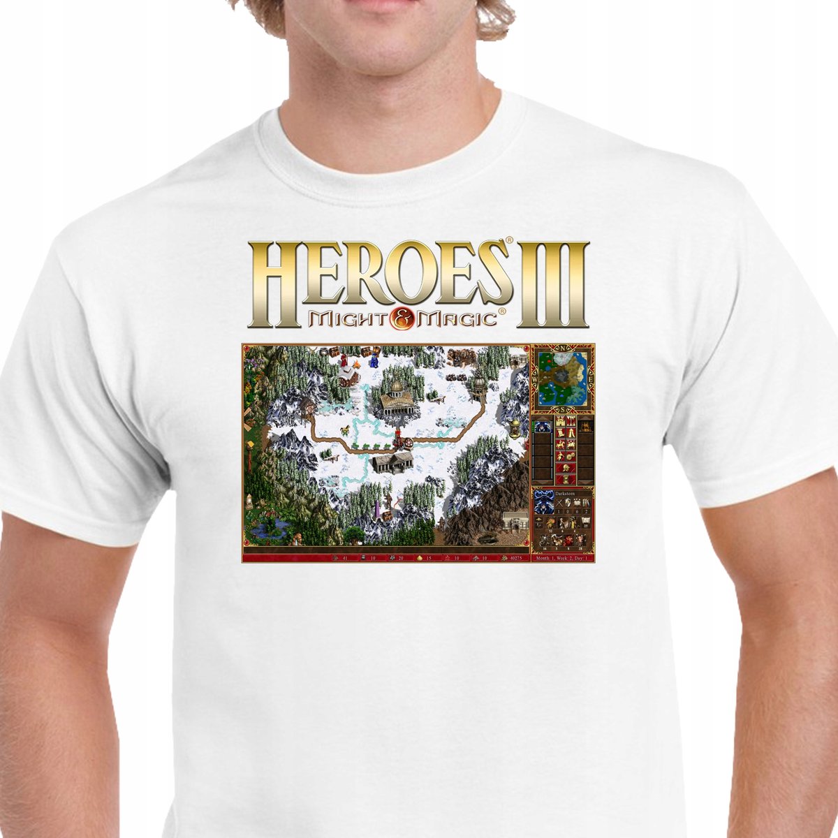 P038 XXL KOSZULKA HEROES 3 HEROES III OF MIGHT AND MAGIC GRA KOMPUTEROWA