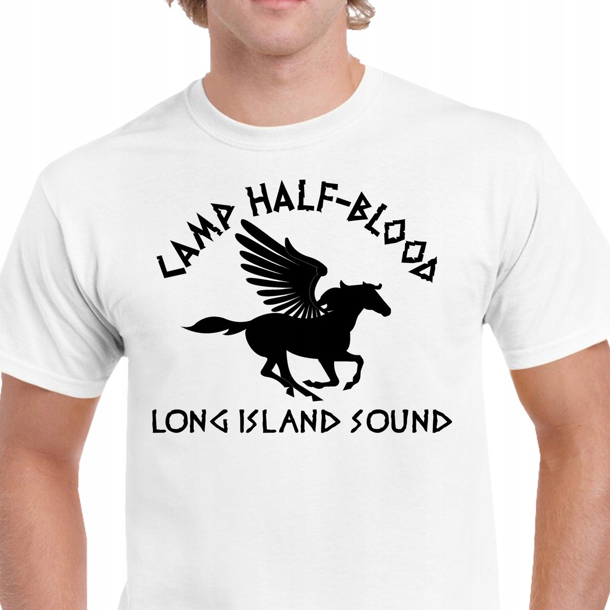 P028 KOSZULKA MĘSKA CAMP HALF BLOOD Percy Jackson OLIMP APOLLO XXL BAWEŁNA