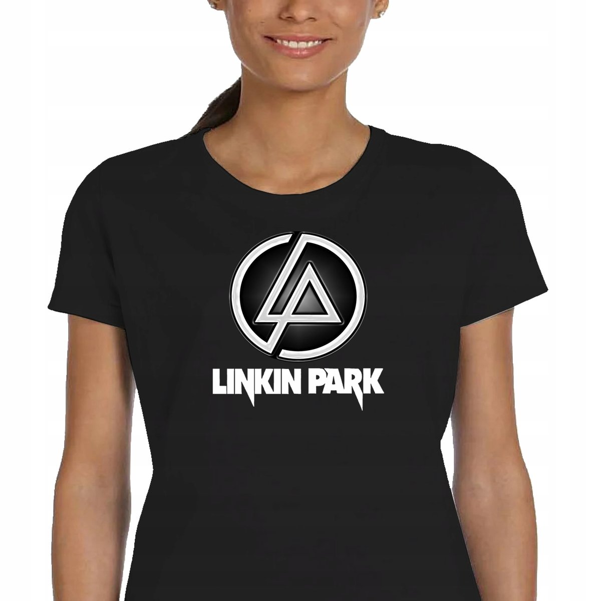 DAMSKA KOSZULKA LINKIN PARK ROCK METAL PREZENT CZARNA PREZENT S P083