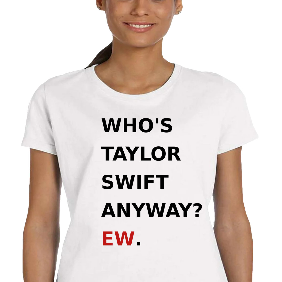 P172 KOSZULKA DAMSKA PREZENT WHO'S TAYLOR SWIFT ANYWAT EW BAWEŁNA S