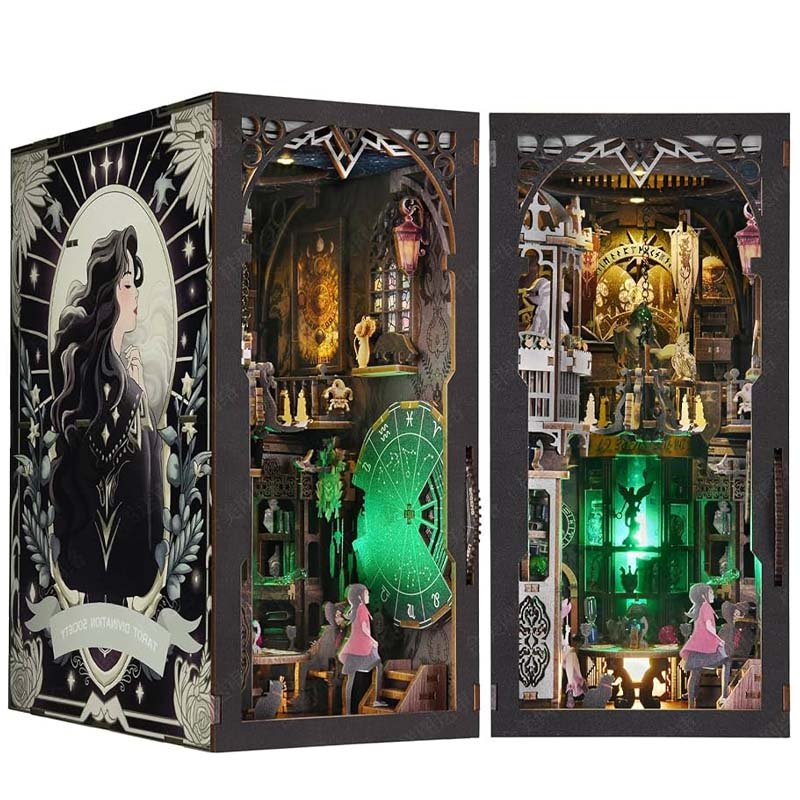 Karty Tarota Book Nook Domek między książki Tarot Magia Wróżenie Wróżbiarstwo Przepowiednia