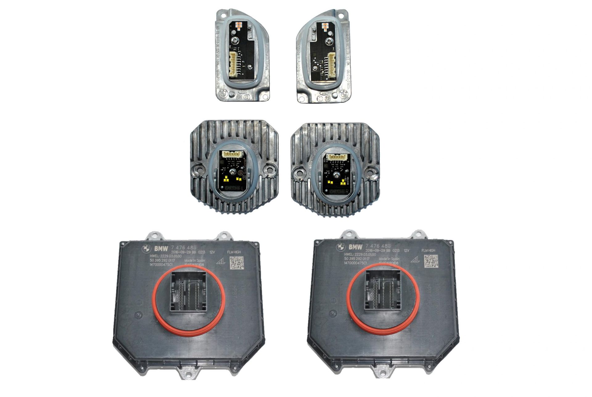 OE ZESTAW MODUŁ LED ŚWIATŁA DZIENNEGO KIERUNKOWSKAZ DO REFLEKTORÓW ADAPTIVE BMW 5 G30 F90 M5 G31 6 G32 GT 63117214941, 63117214942