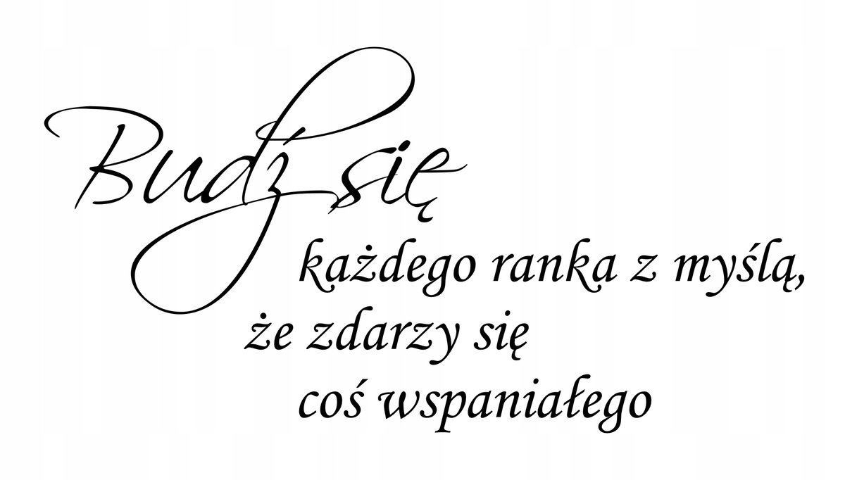 Naklejka ścienna cytat cytaty motto samoprzylepne / Centrum Naklejek