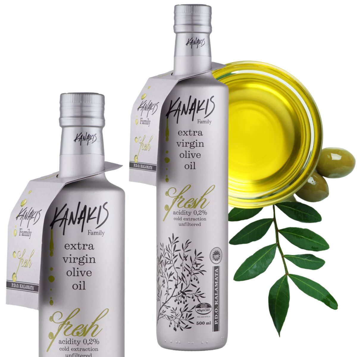 Oliwa z oliwek EV Fresh 500 ml but. - Kanakis
