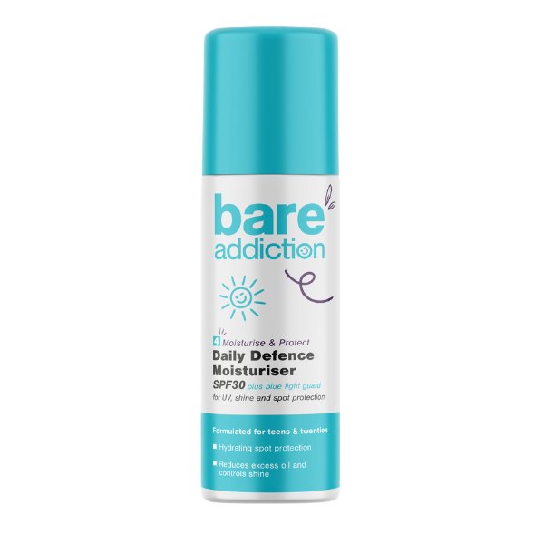 Bare Addiction, Krem Nawilżający Daily Defense Moisturiser Spf30, 50 Ml