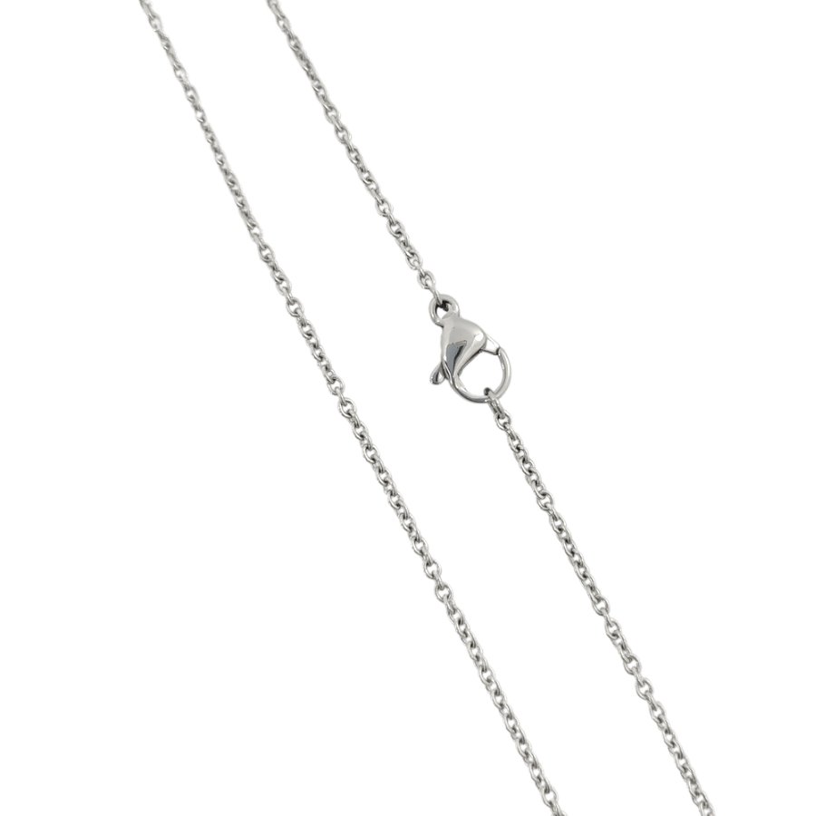 Łańcuszek stal chirurgiczna 50cm / 1.5mm - Ankier Srebrny