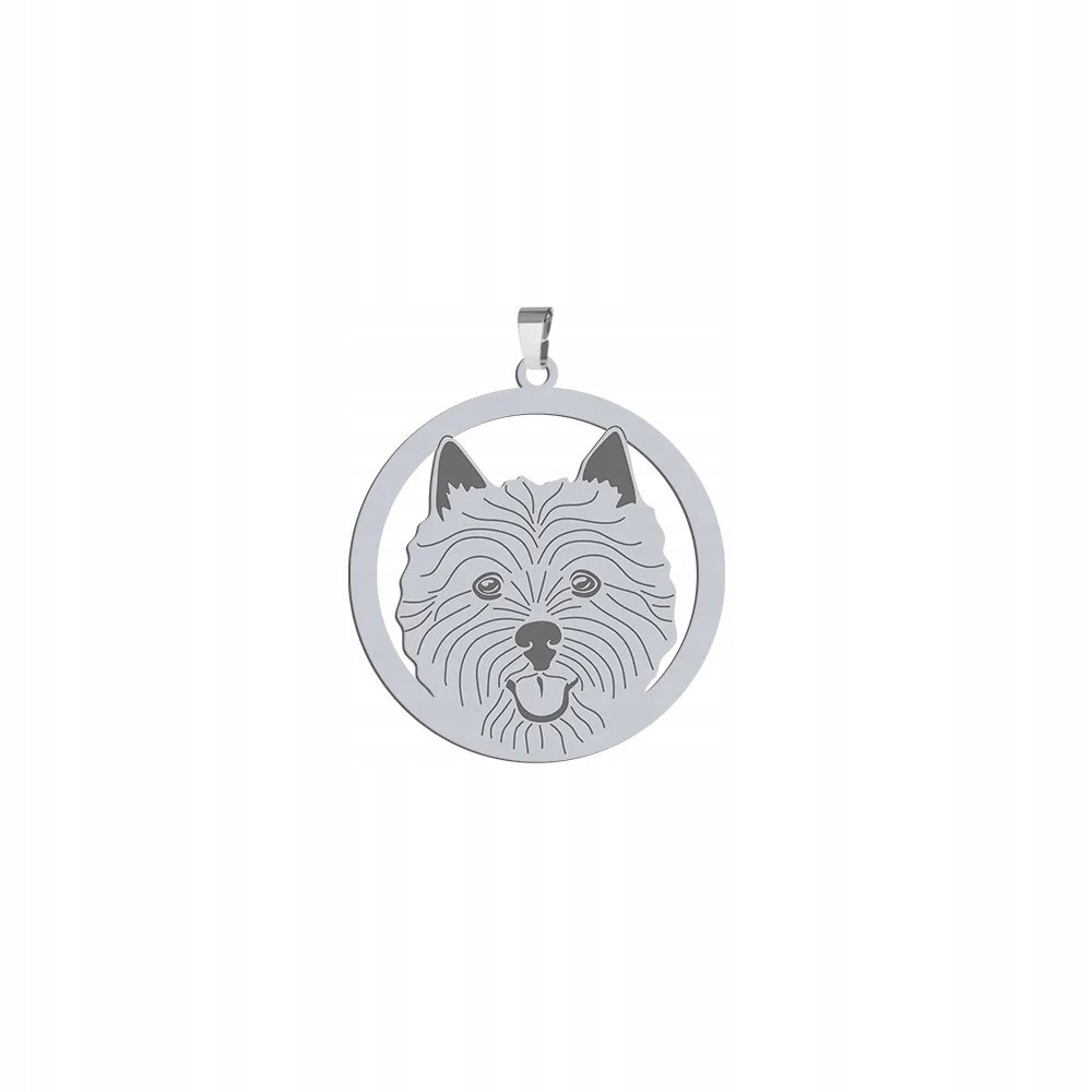 Zawieszka Srebrna 925 z psem Norwich Terrier Prezent Biżuteria GRAWER
