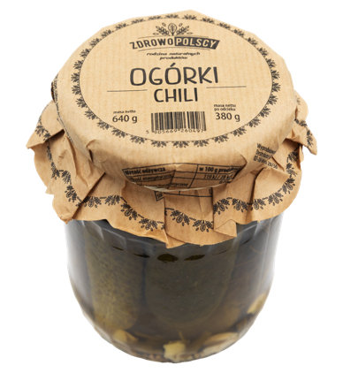 Zdrowopolscy Ogórki chili 640g