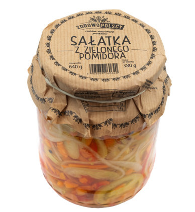 Zdrowopolscy Sałatka z zielonego pomidora 640g