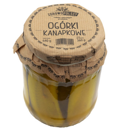 Zdrowopolscy Ogórki kanapkowe 640g