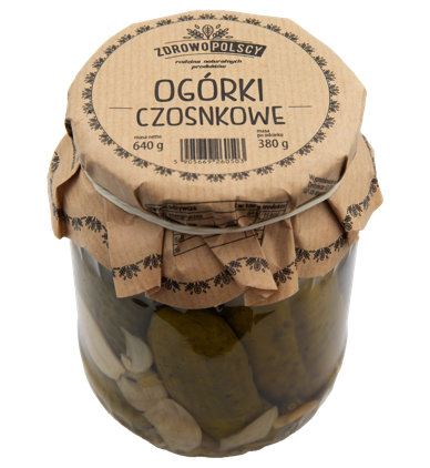 Zdrowopolscy Ogórki czosnkowe 640g